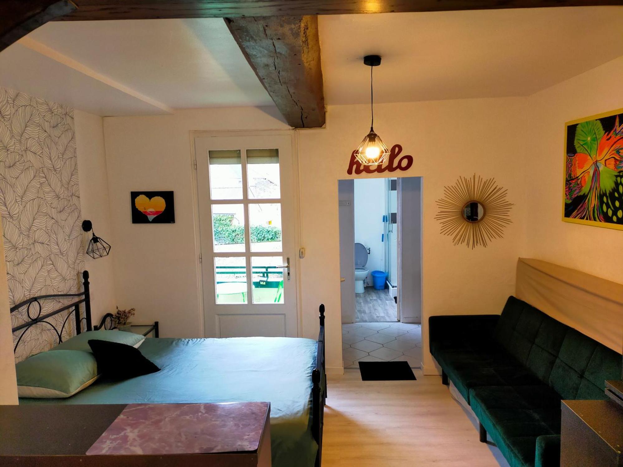 Studio En Rdc Avec Balcon Centre Vitre Buitenkant foto